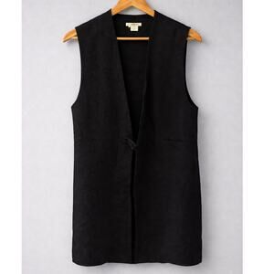 Helmut Lang Longline Vest Top Womens Medium Black Minimalist Designer USA Made
